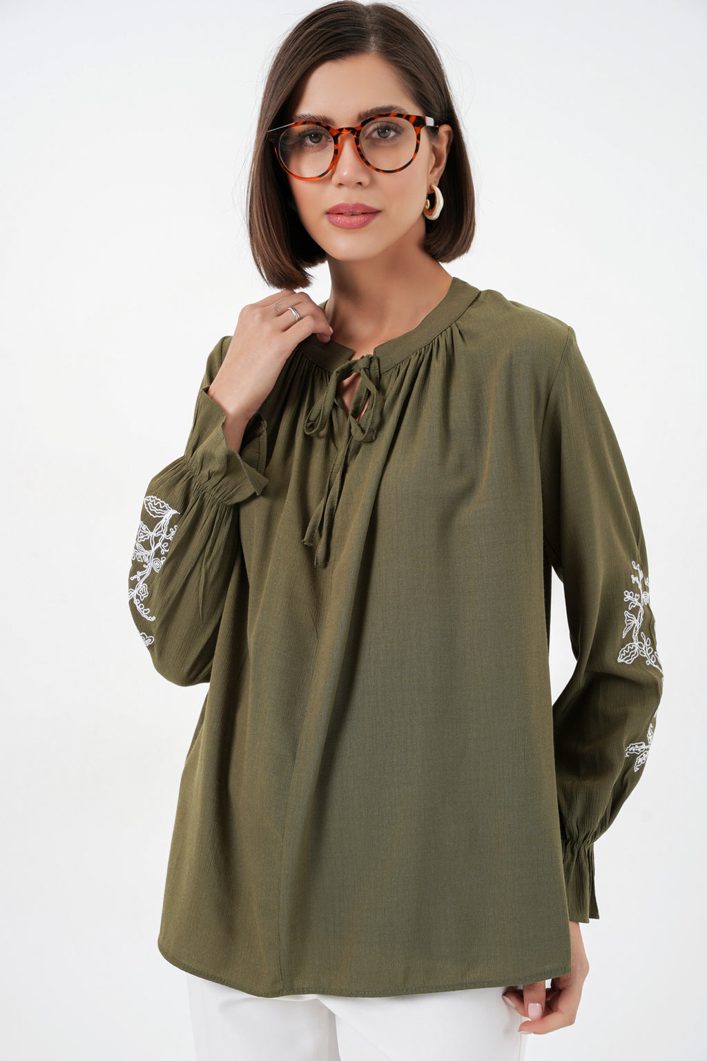 Khaki Women Blouse