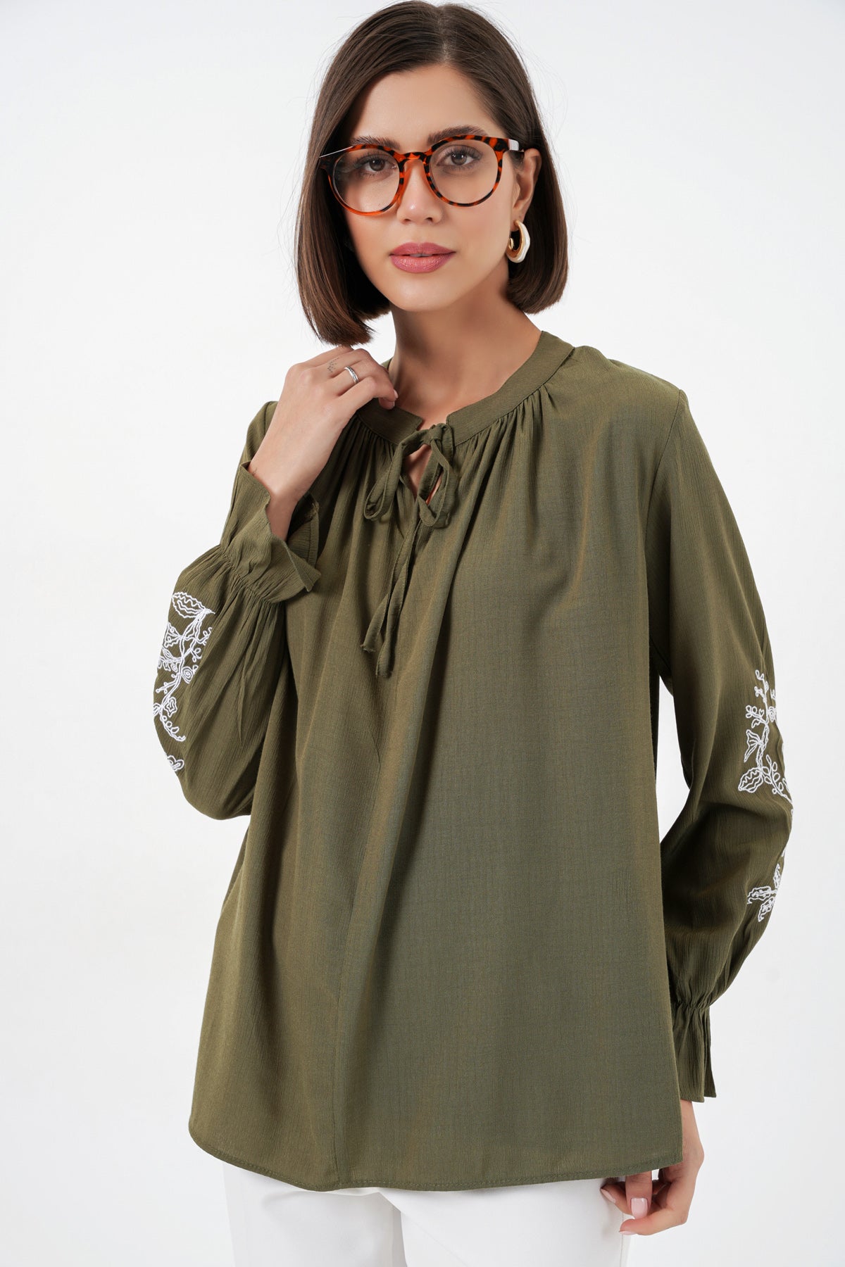 Khaki Women Blouse