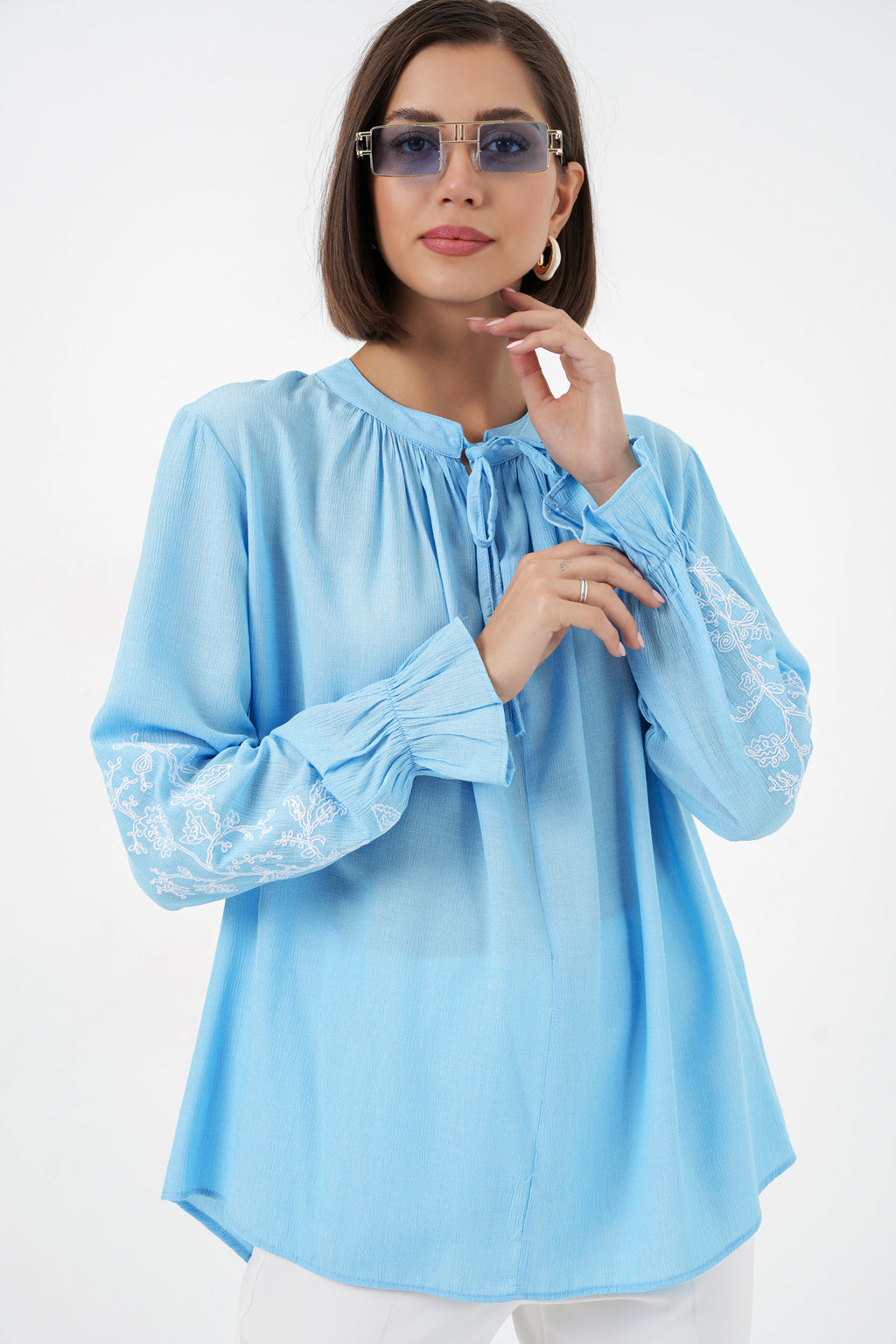 Blue Women Blouse