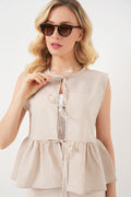 Beige Women Blouse