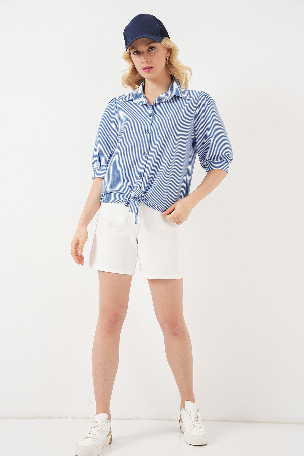 Navy Blue Women Shirt