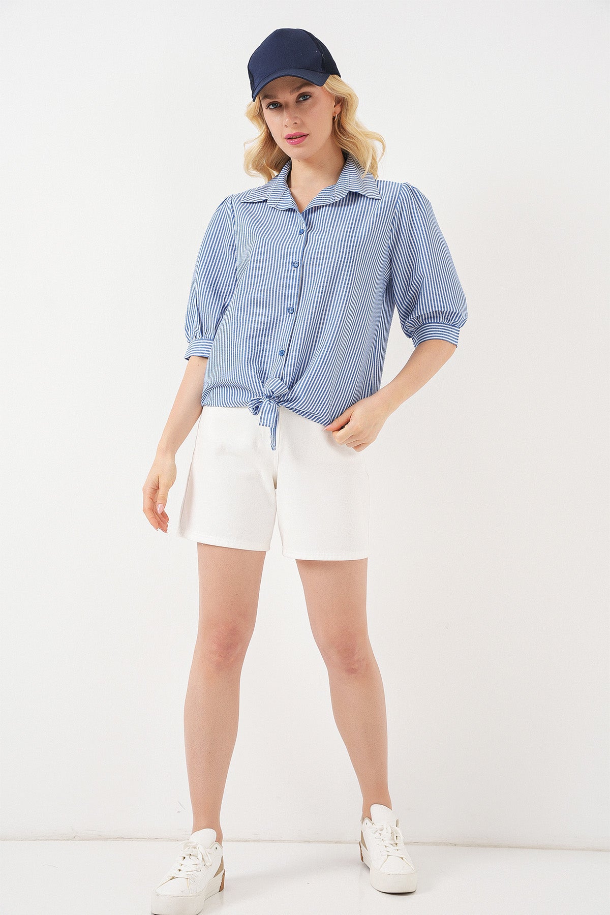 Navy Blue Women Shirt