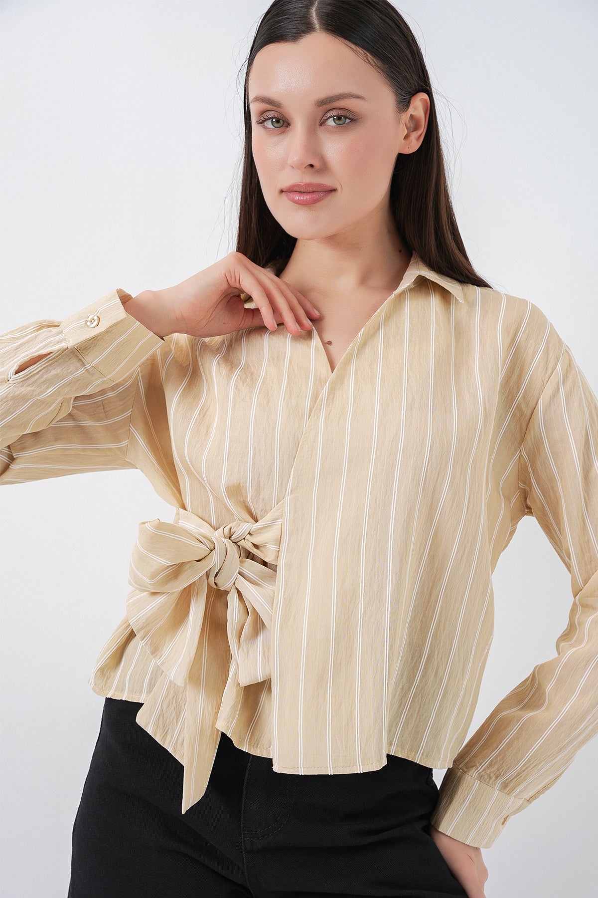Beige Women Shirt