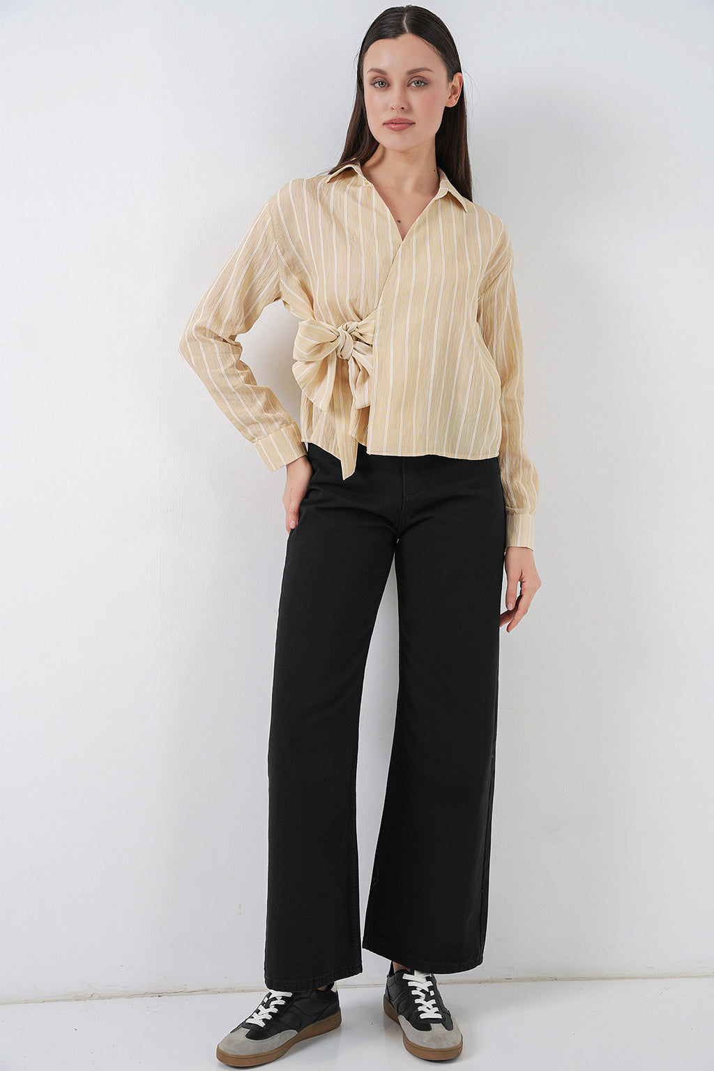 Beige Women Shirt