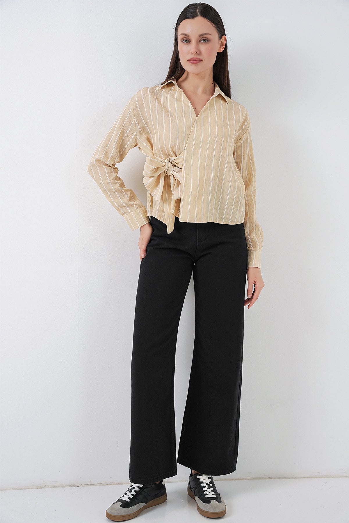 Beige Women Shirt