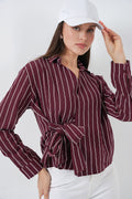 Burgundy Women Shirt