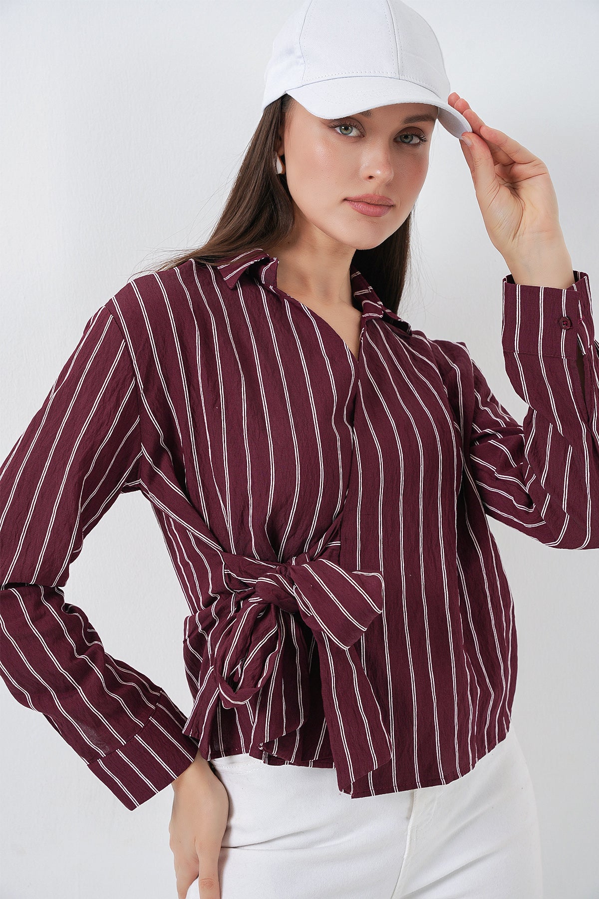 Burgundy Women Shirt