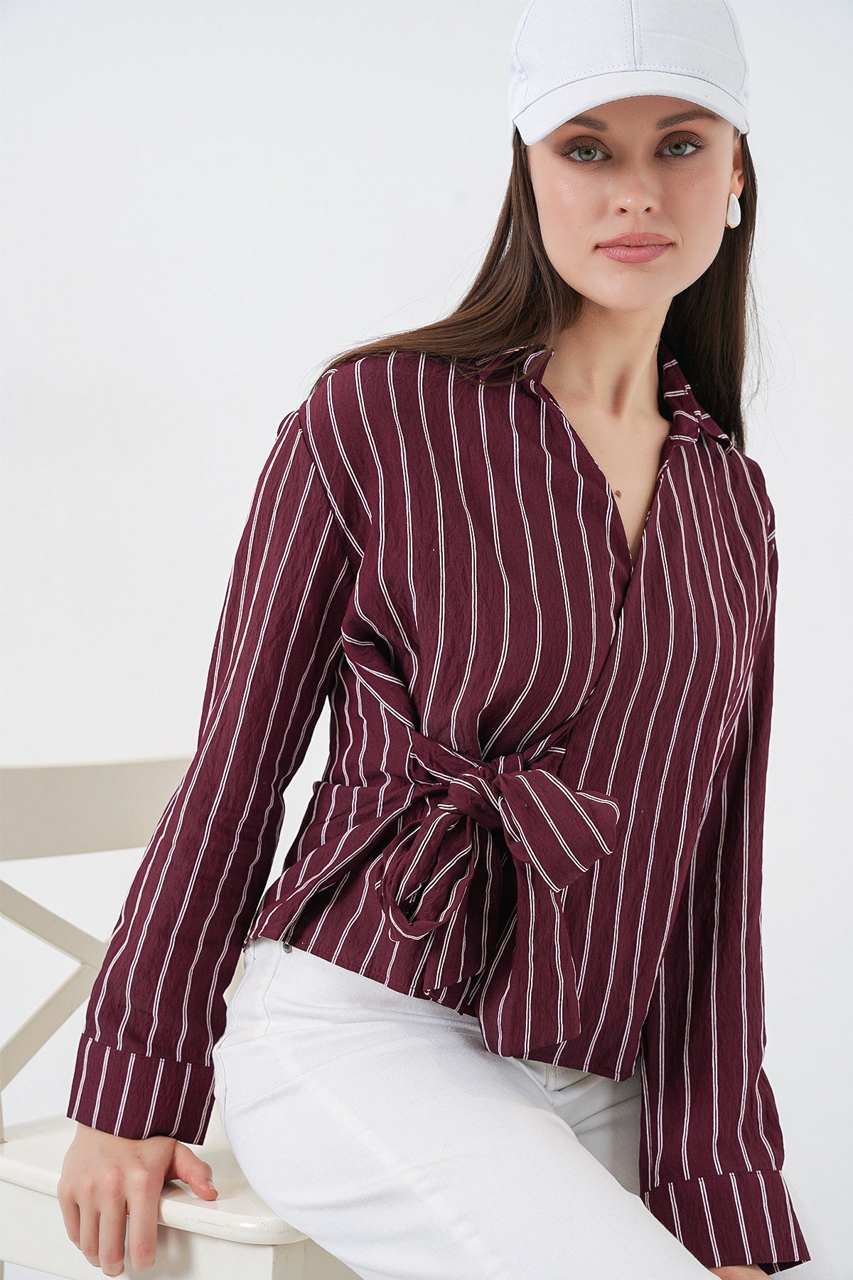 Burgundy Women Shirt