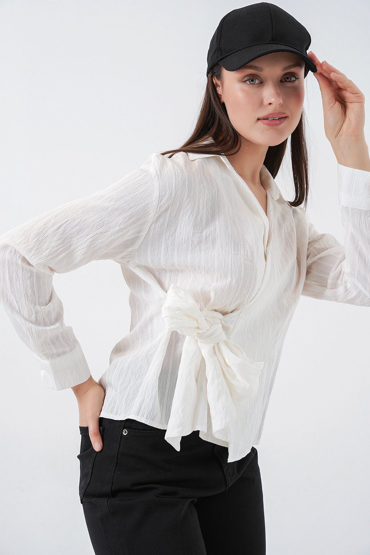 Ecru Women Shirt