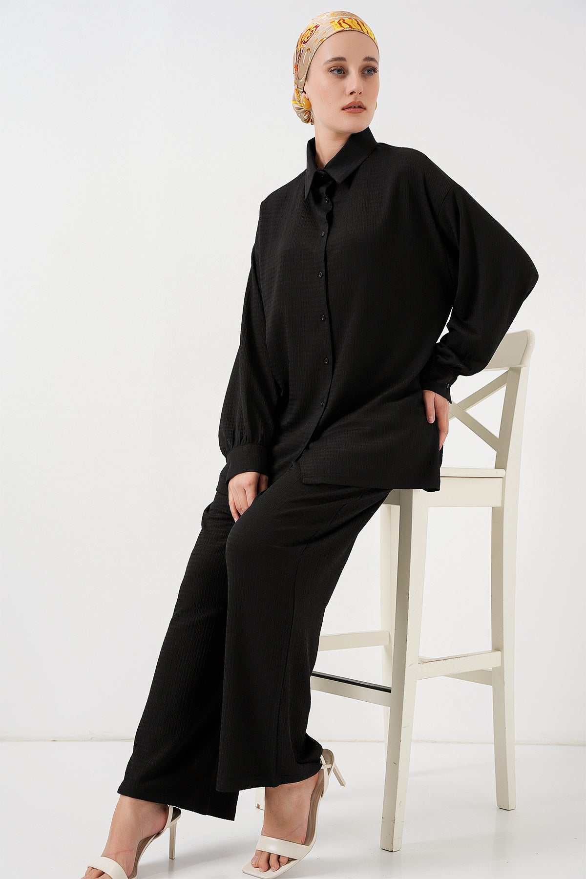 Black Women Top and Bottom Set