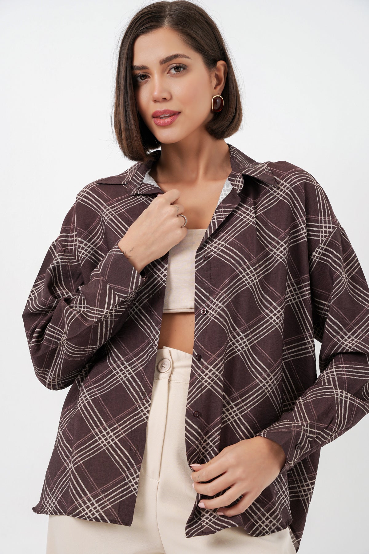 Brown Women Shirt