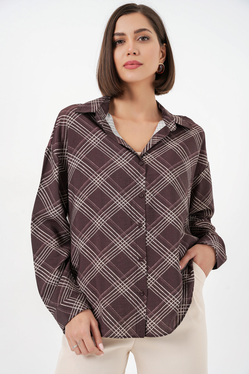 Brown Women Shirt