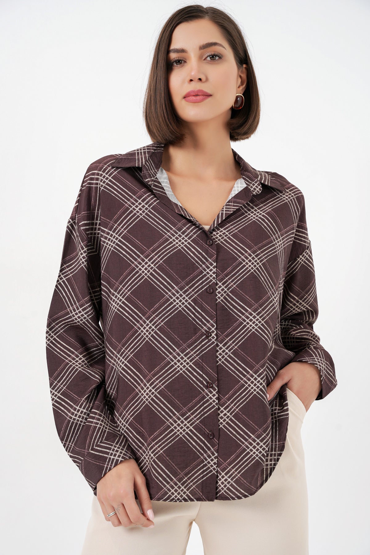 Brown Women Shirt