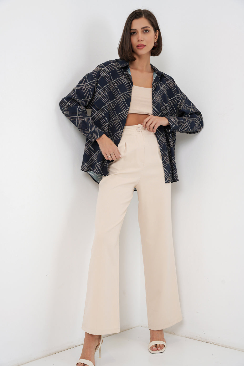Navy Blue Women Shirt