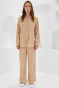Beige Women Top and Bottom Set