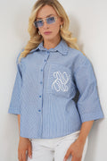 Navy Blue Women Shirt