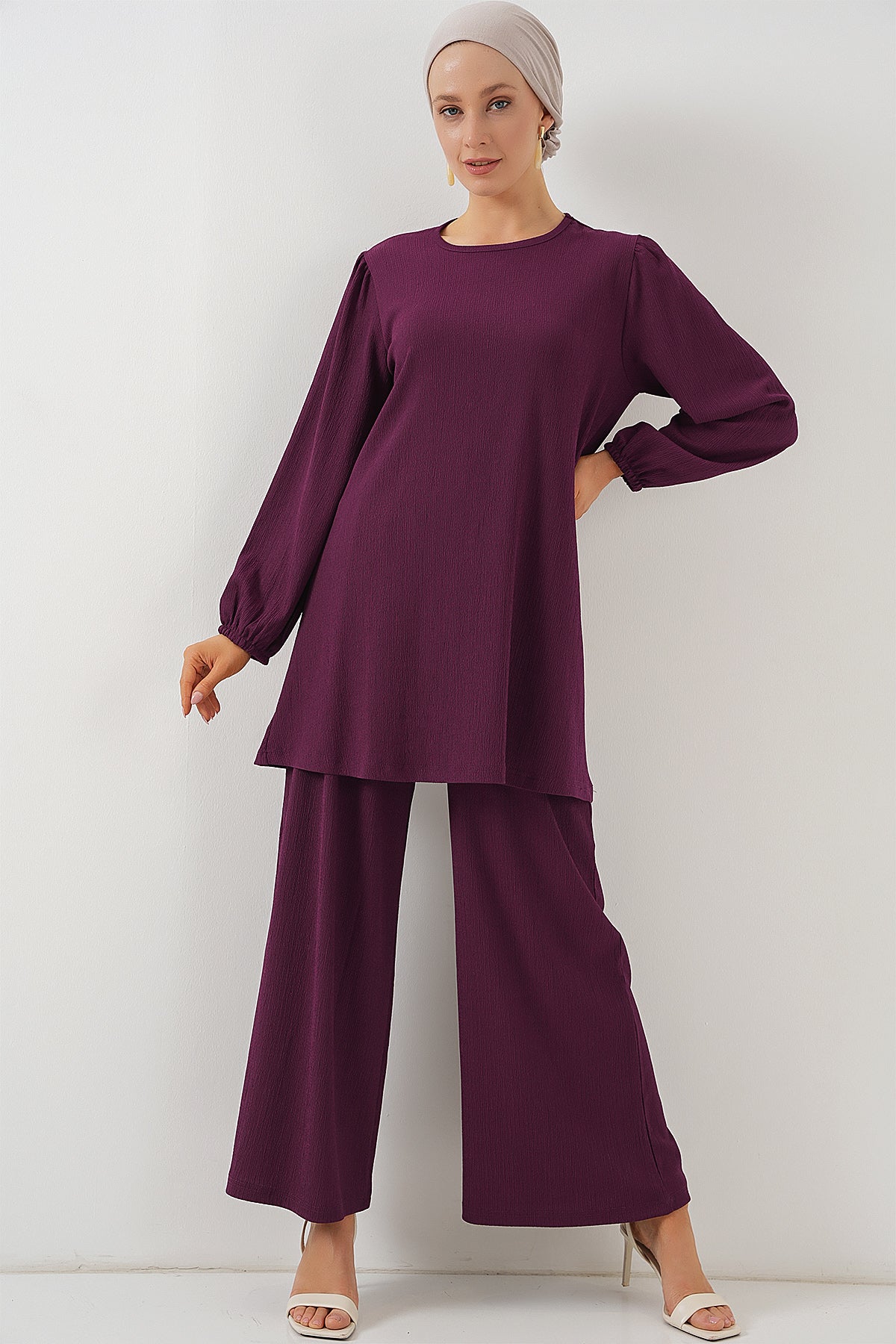 Purple Women Top and Bottom Set