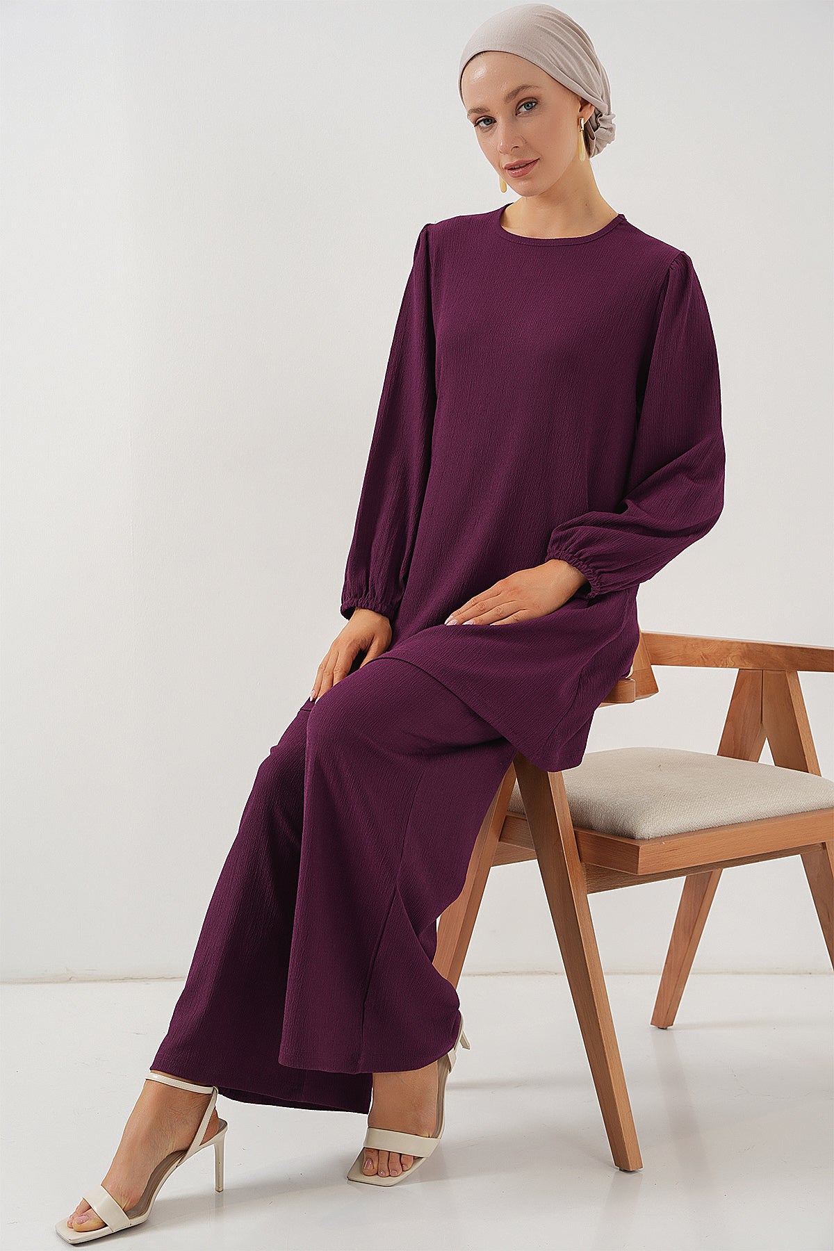 Purple Women Top and Bottom Set