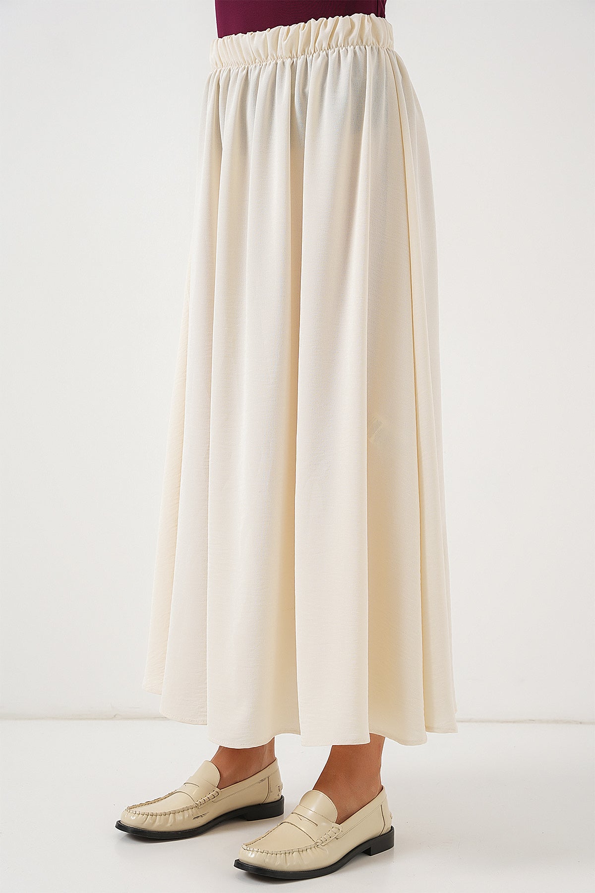 Cream Women Skirt