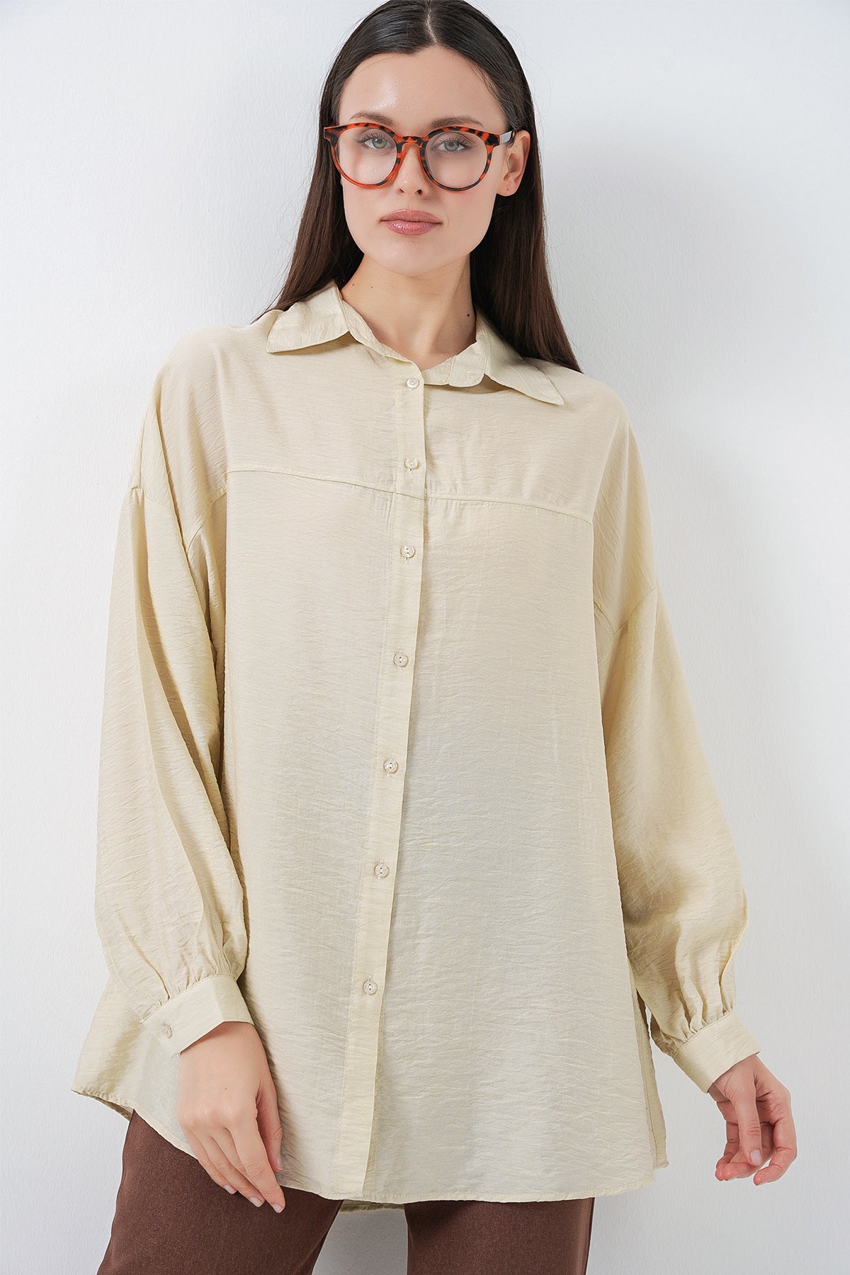 Ecru Women Shirt