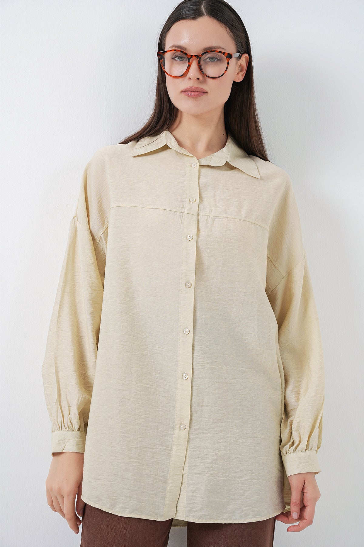Ecru Women Shirt