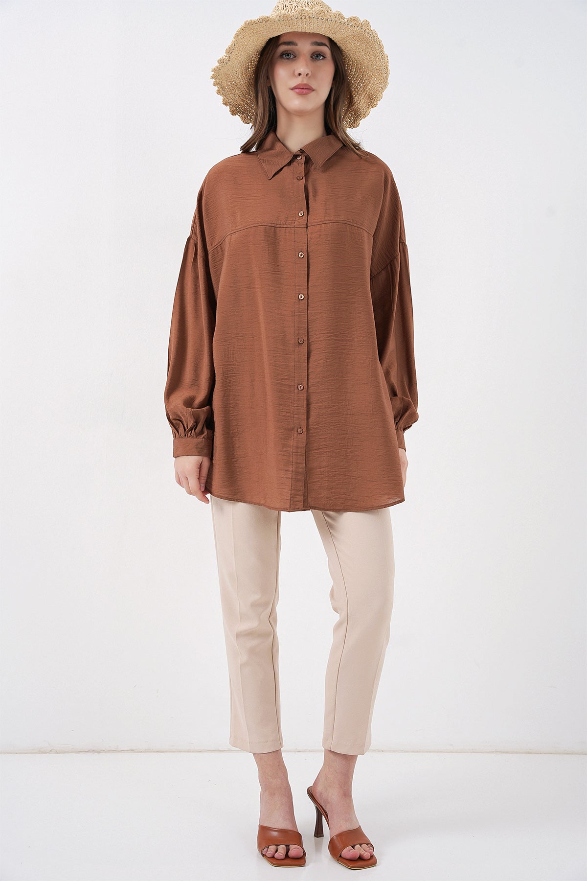 Milky Brown Women Shirt