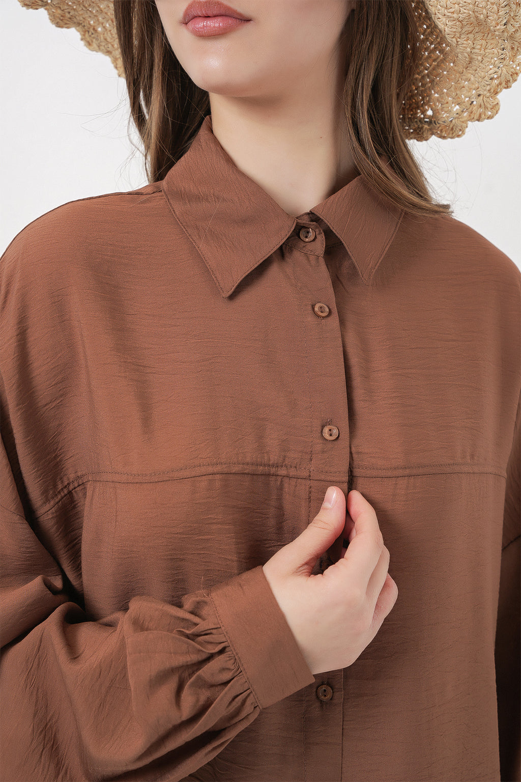 Milky Brown Women Shirt