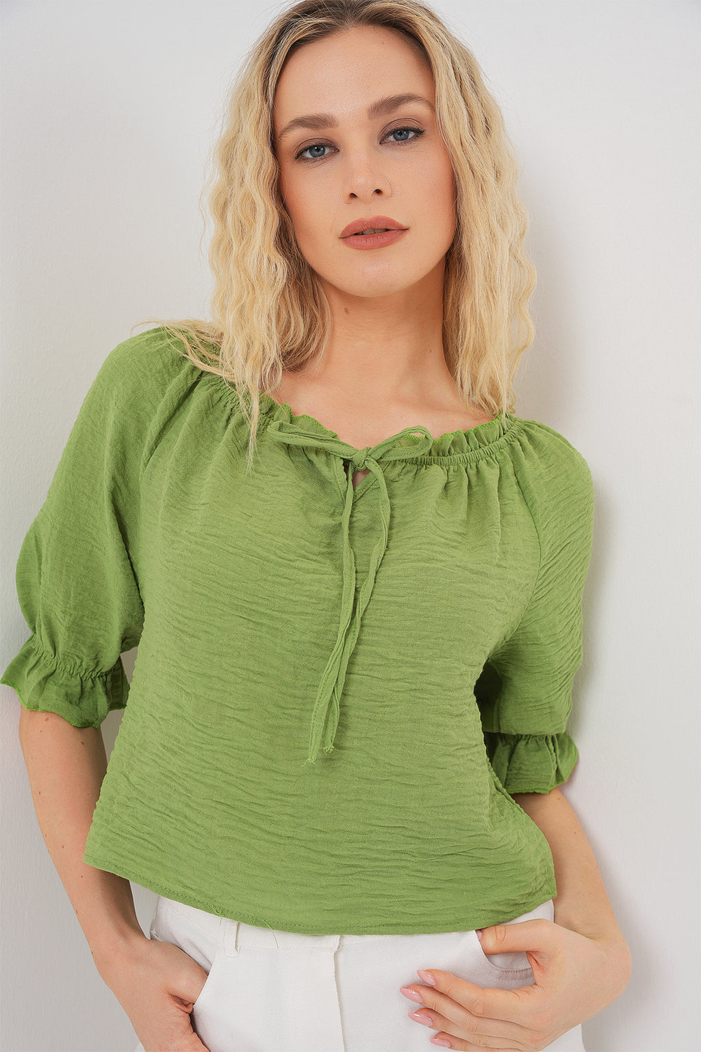 Green Women Blouse