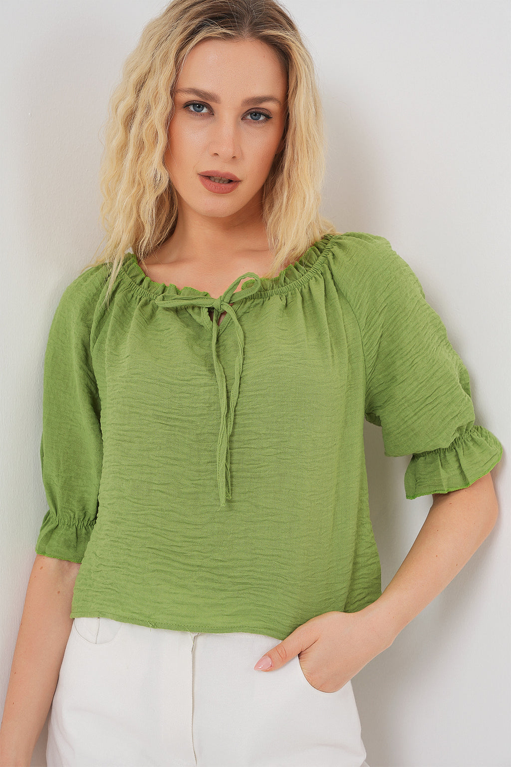 Green Women Blouse