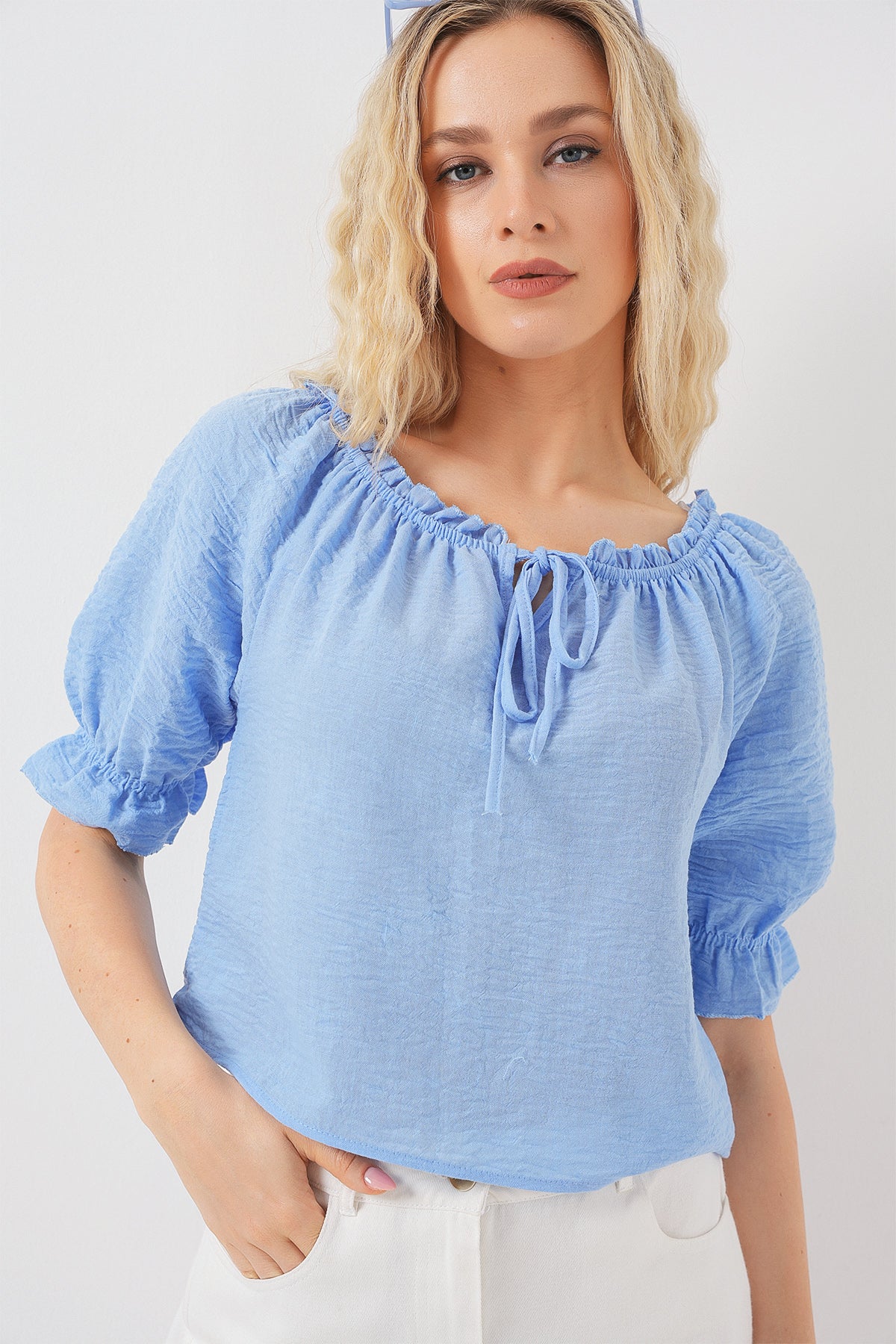 Blue Women Blouse