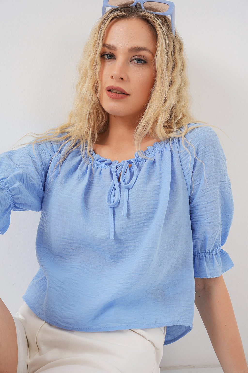 Blue Women Blouse
