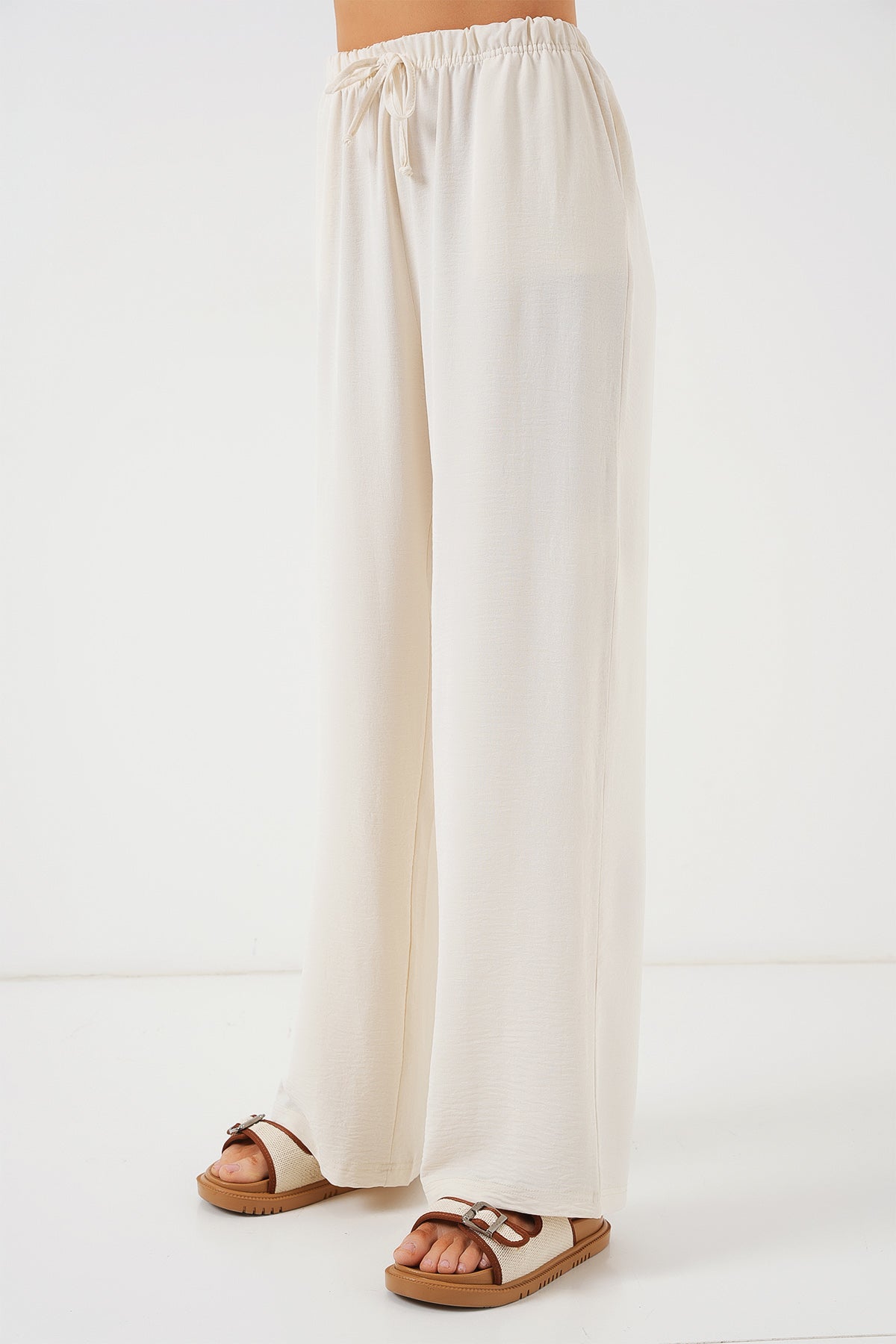 Cream Women Pants
