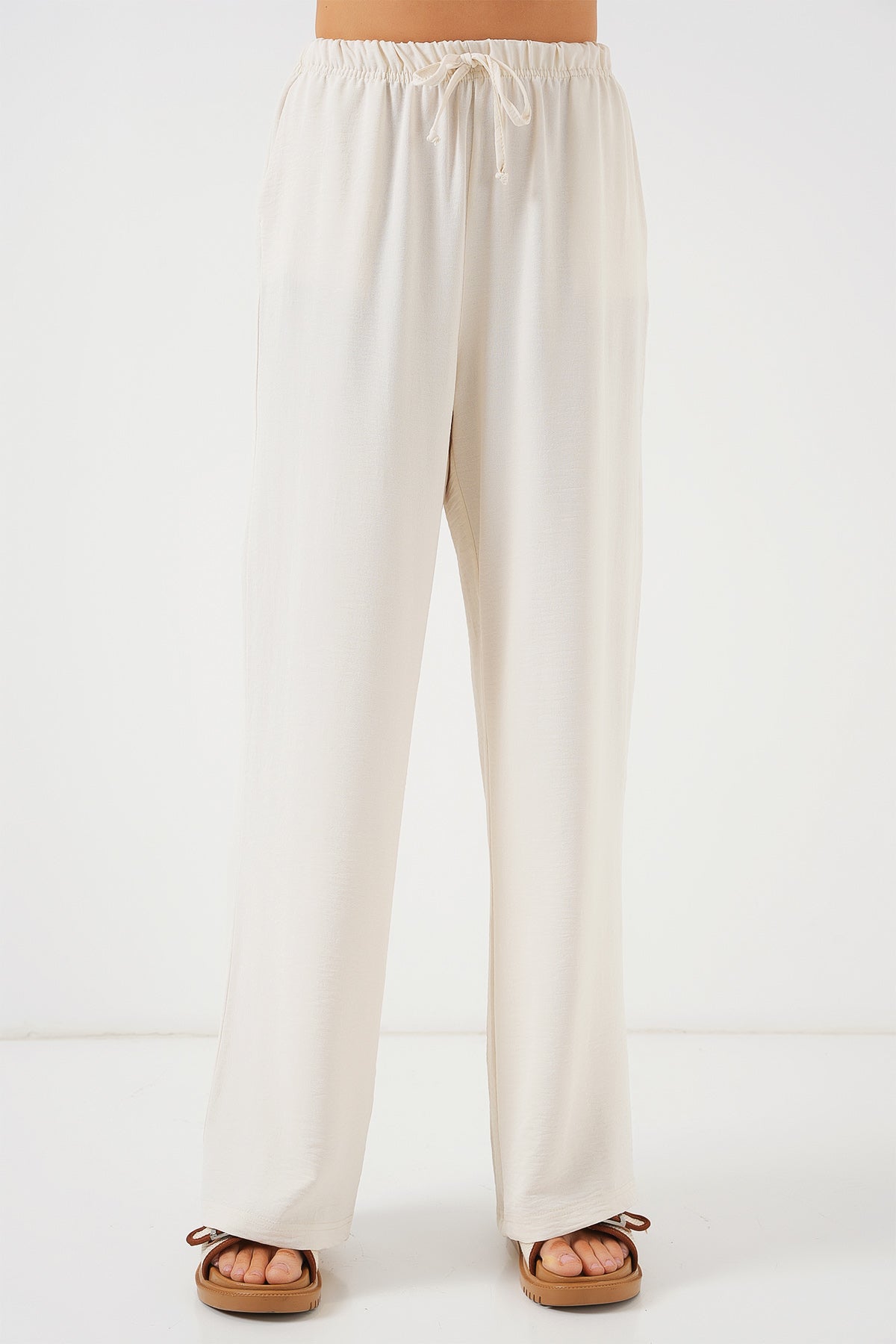 Cream Women Pants